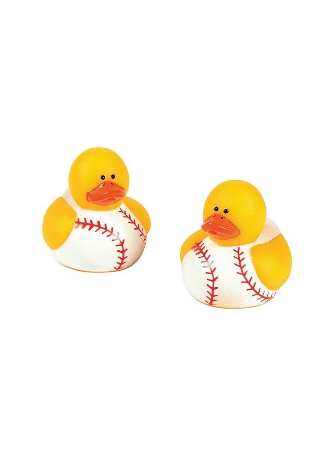 Mini Baseball Rubber Ducks (Set Of 24) Party Supplies And Favors