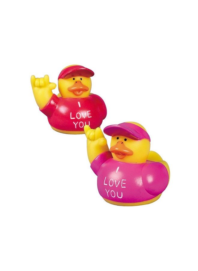 I Love You Rubber Ducks Set Of 12 Valentine'S Day Toys Gifts And Giveaways