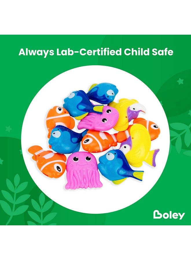 Dive & Grab Fishing Game Set 14 Pc Sinking Bath Toys For Kids Water Games & Bath Toys For Toddlers!