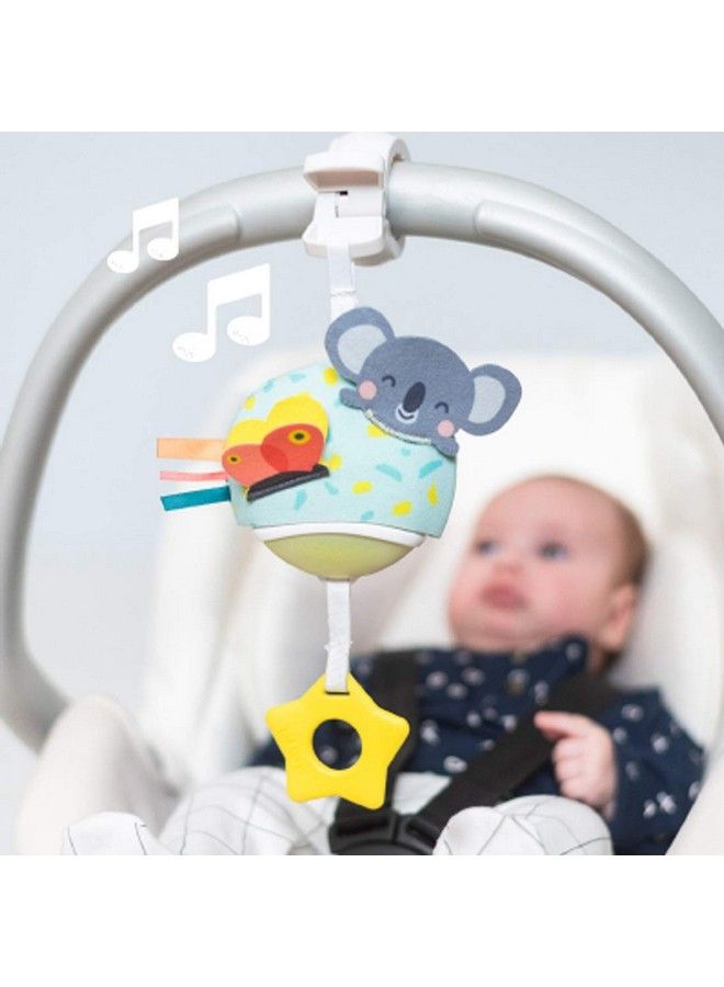 Musical Koala On The Go Pull Down Hanging Music And Lights Infant Toy ; Parent And Baby’S Travel Companion Soothe Baby Keeps Baby Relaxed While Strolling For Newborns And Up