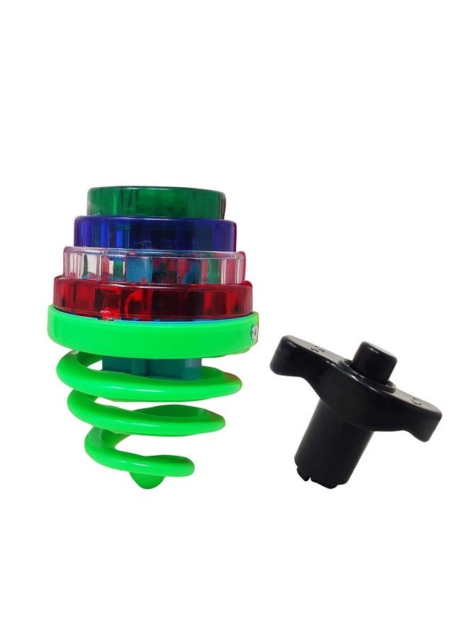 Led Lattoospinning Top With Led Light Music And Laser Toy (Spring Laser Top)