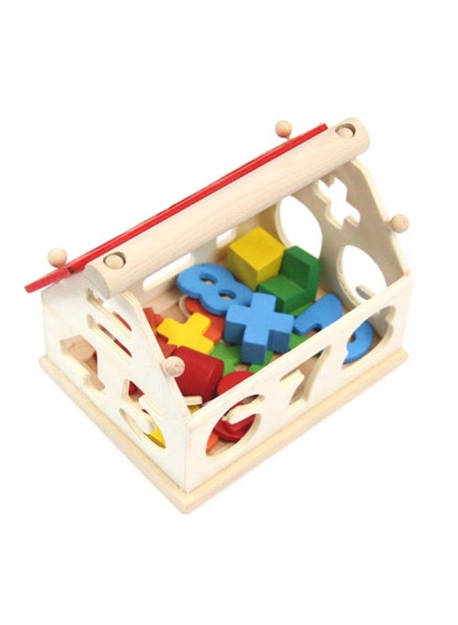 Wooden Number And Shape Sorting House ;Wooden House Shaped Toy For Kids 1 Year Up Educational Shape Number Color Matching Sorting Wooden Toy For Preschool Baby Boys Girls As Storage Box(Number House)