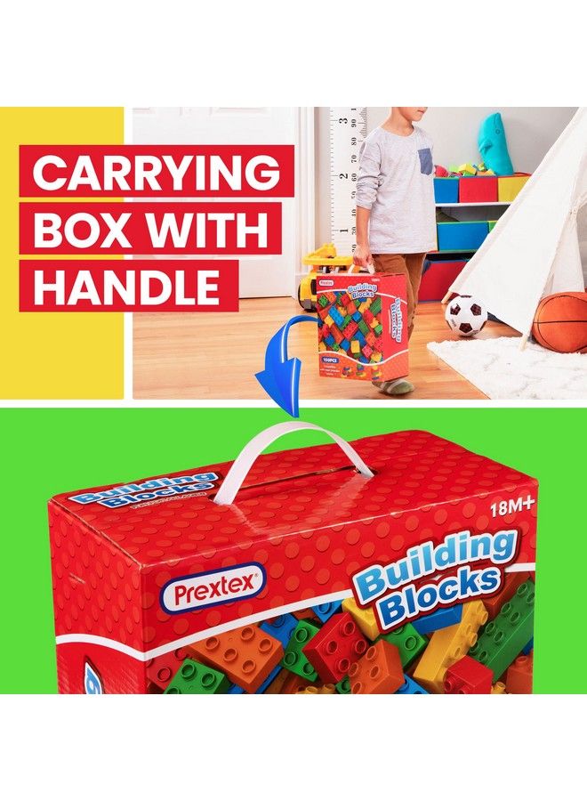 Building Blocks For Toddlers 1 3+ (150 Mega Blocks) Large Toy Blocks Compatible With Most Major Brands Kids Toys Gift Set For All Ages (Boys & Girls)