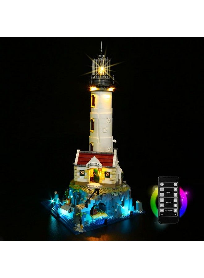 Led Light Kit For Lego Motorized Lighthouse 21335(No Model) Decoration Lighting Kit Compatible With Lego 21335 Bricks Creative Diy Light Kit (Remote Control Version)