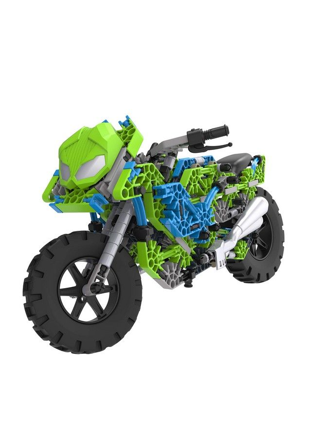 Mega Motorcycle Building Set Ages 9+ 456 Parts Working Suspension Authentic Replica Model Advanced Stem Building Toy For Boys & Girls 14.5
