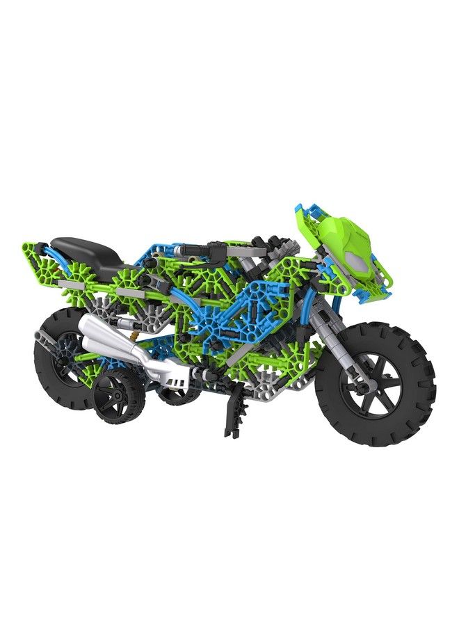 Mega Motorcycle Building Set Ages 9+ 456 Parts Working Suspension Authentic Replica Model Advanced Stem Building Toy For Boys & Girls 14.5