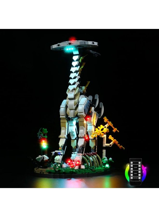 Led Light Kit For Lego Horizon Forbidden West: Tallneck 76989 Building Set (Lights Only No Model) Diy Lighting Compatible With Lego Tall Neck (Remote Control Version)