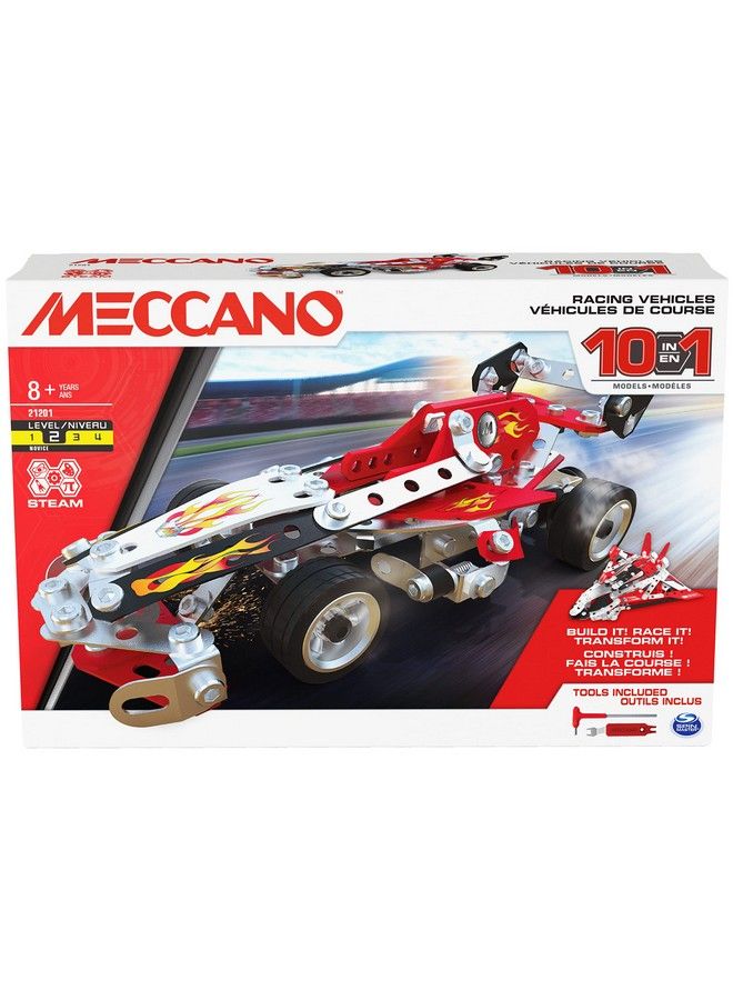 10 In 1 Racing Vehicles Stem Model Building Kit With 225 Parts And Real Tools Kids Toys For Ages 8 And Up