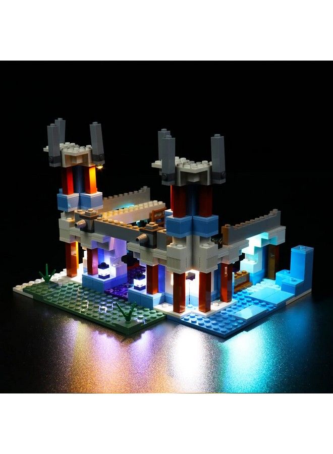 Led Light Kit For Lego Minecraft The Ice Castle 21186 (No Model) Building Lighting Kit Compatible With Minecraft 21286 Bricks Toy Creative Diy Light Kit