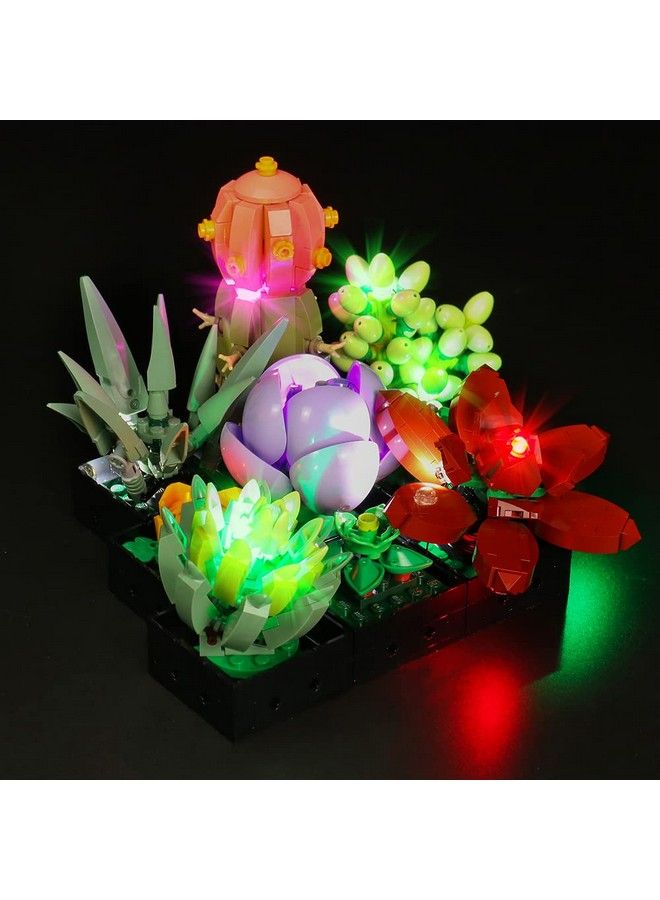 Led Light Set For Lego Succulents 10309 Lighting Kit Compatible With Lego Botanical Plants And Flowers Building Set 10309 For Adults Kids Décor Diy Light Kit For Home Office (No Lego Models)