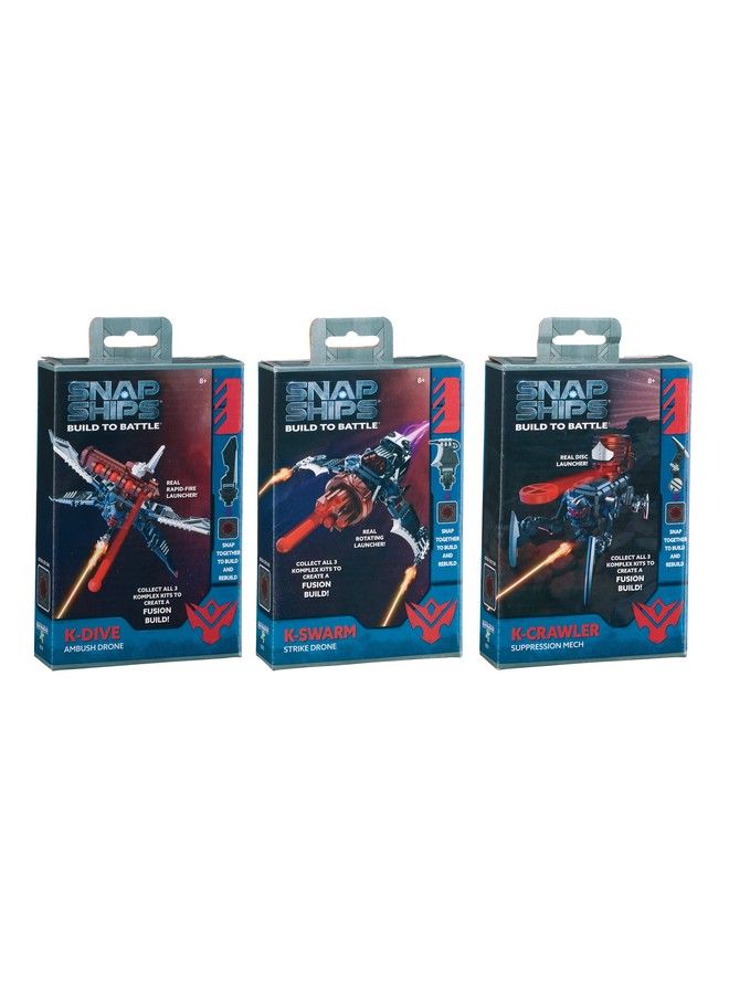 Snap Ships Fusion/Komplex Bundle Build To Battle! Mix And Match To Build Ships And Battle Them For Ages 8+
