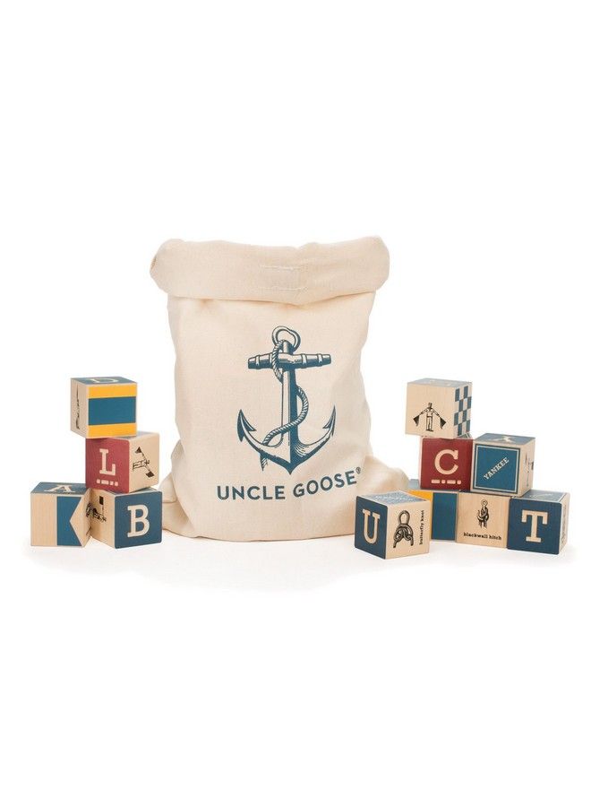 Nautical Blocks With Canvas Bag Made In The Usa