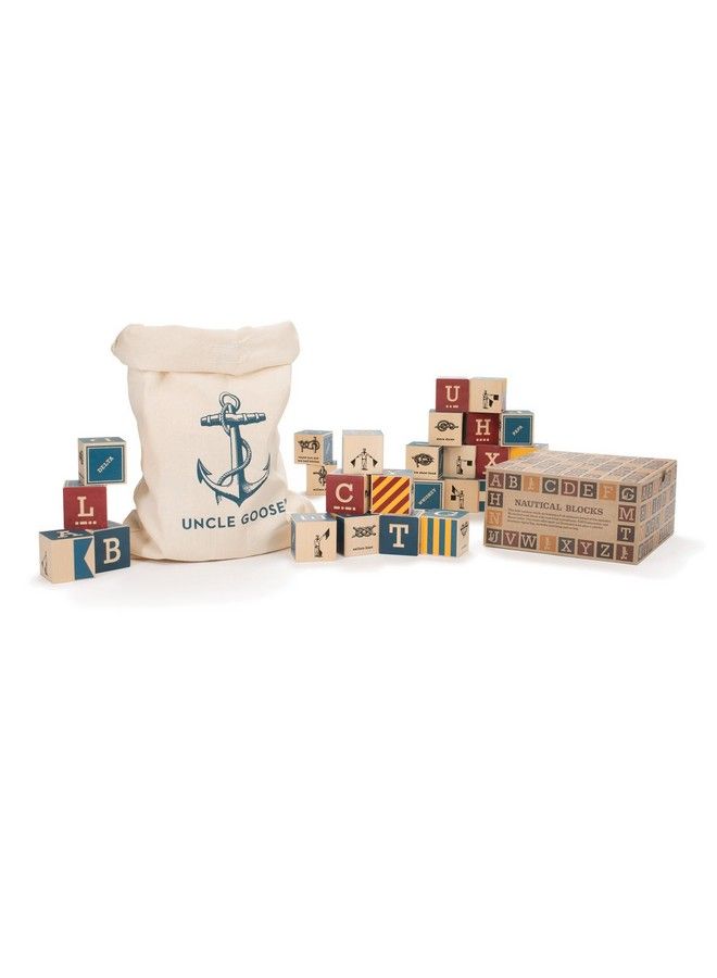 Nautical Blocks With Canvas Bag Made In The Usa