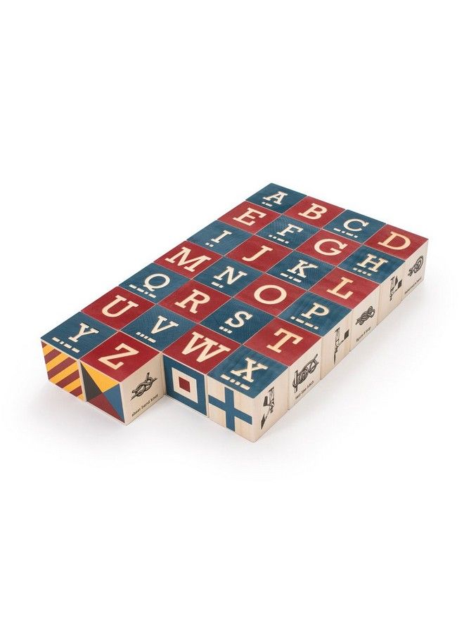 Nautical Blocks With Canvas Bag Made In The Usa