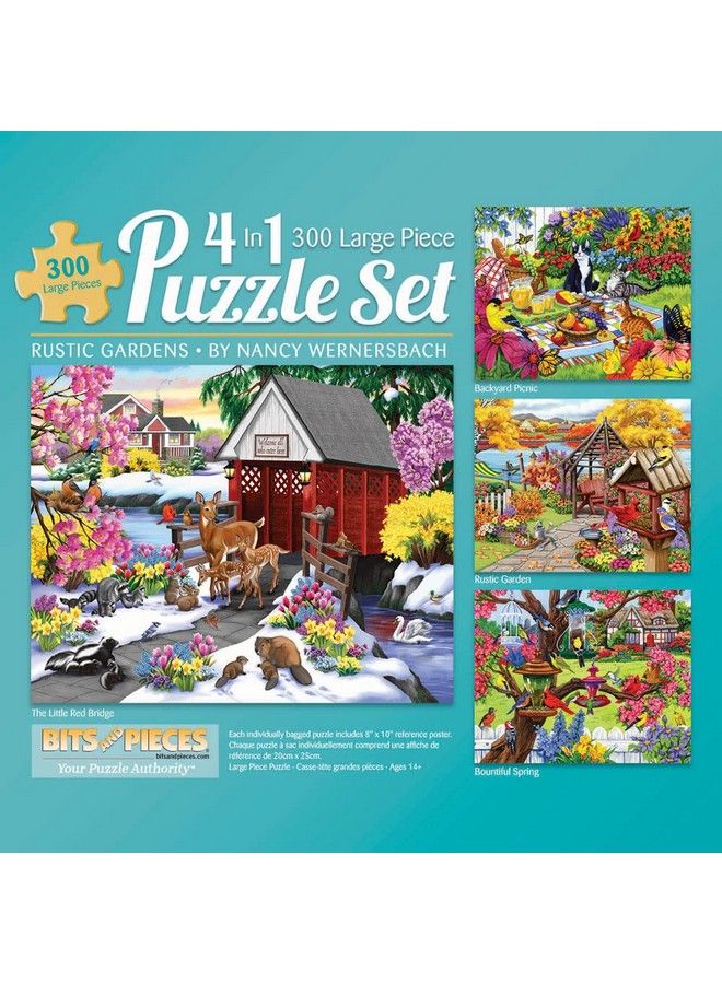 4 In 1 Multi Pack 300 Piece Jigsaw Puzzles For Adults 300 Pc Puzzle Set Bundle By Nancy Wernersbach 16