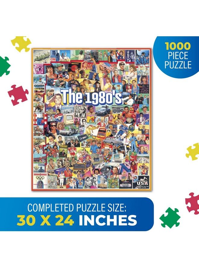 Puzzles The Eighties 1000 Piece Jigsaw Puzzle