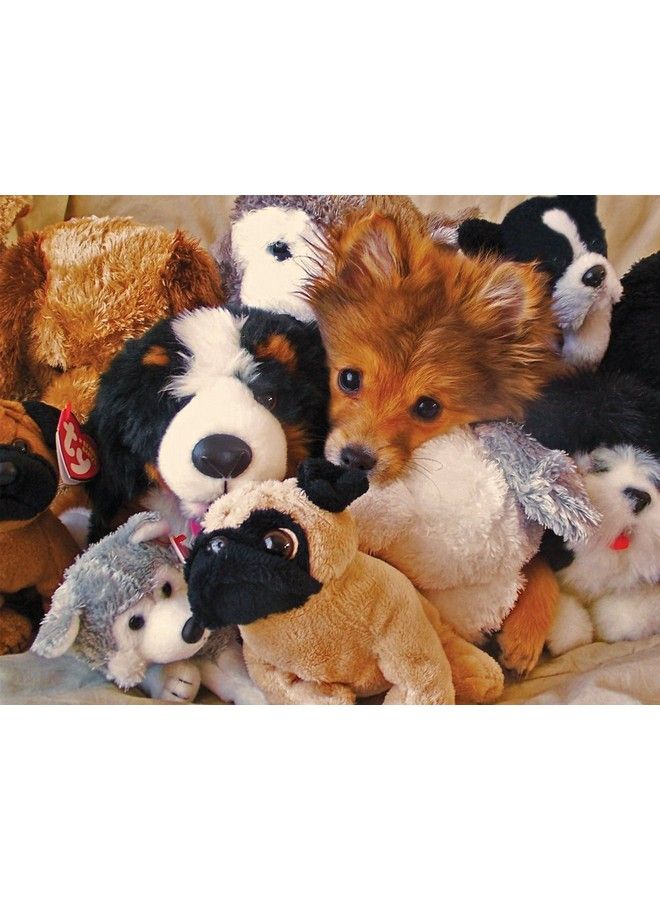 S 400 Piece Family Jigsaw Puzzle Playtime Puppies Made In Usa
