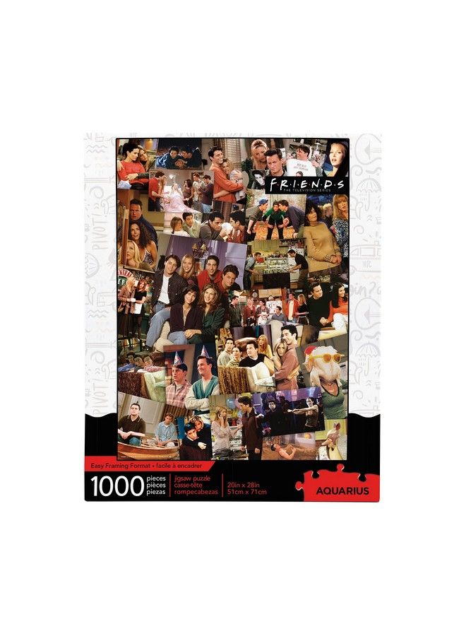Friends Collage Puzzle (1000 Piece Jigsaw Puzzle) Officially Licensed Friends Tv Show Merchandise & Collectibles Glare Free Precision Fit 20 X 28 Inches