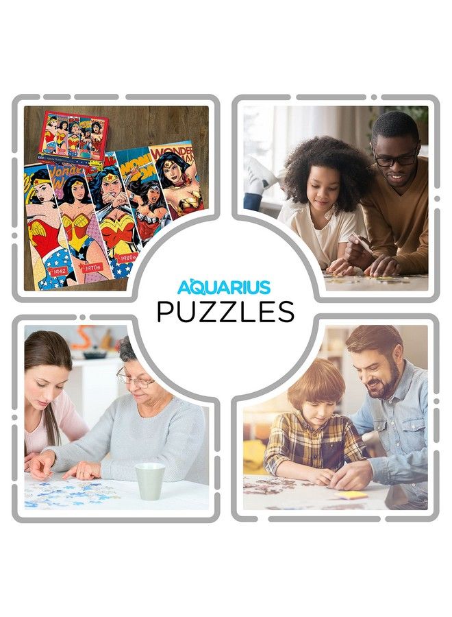 Dc Wonder Woman Puzzle (1000 Piece Jigsaw Puzzle) Officially Licensed Dc Comics Merchandise & Collectibles Glare Free Precision Fit 20 X 28 Inches