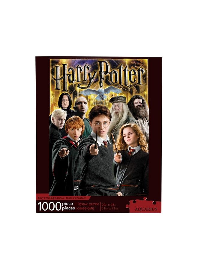 Harry Potter Puzzle Character Collage (1000 Piece Jigsaw Puzzle) Officially Licensed Harry Potter Merchandise & Collectibles Glare Free Precision Fit 20X28In