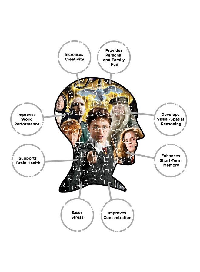 Harry Potter Puzzle Character Collage (1000 Piece Jigsaw Puzzle) Officially Licensed Harry Potter Merchandise & Collectibles Glare Free Precision Fit 20X28In