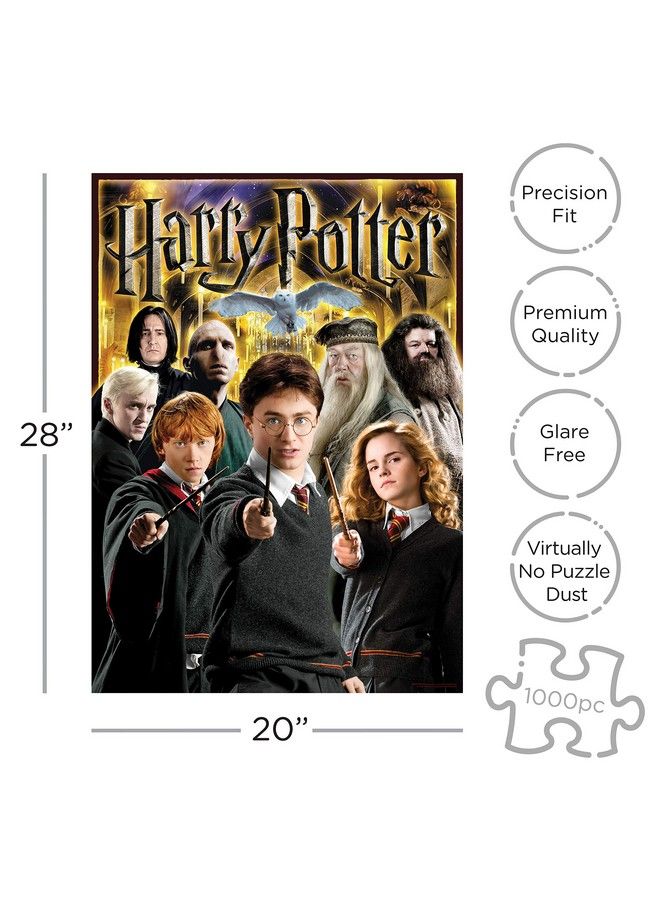 Harry Potter Puzzle Character Collage (1000 Piece Jigsaw Puzzle) Officially Licensed Harry Potter Merchandise & Collectibles Glare Free Precision Fit 20X28In