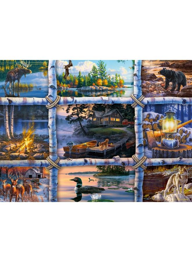 Darrell Bush North Country 1000 Piece Jigsaw Puzzle Blue