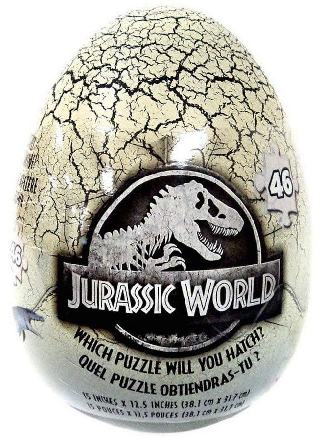 Jurassic World 46 Piece Mystery Dinosaur Puzzle In Egg Packaging