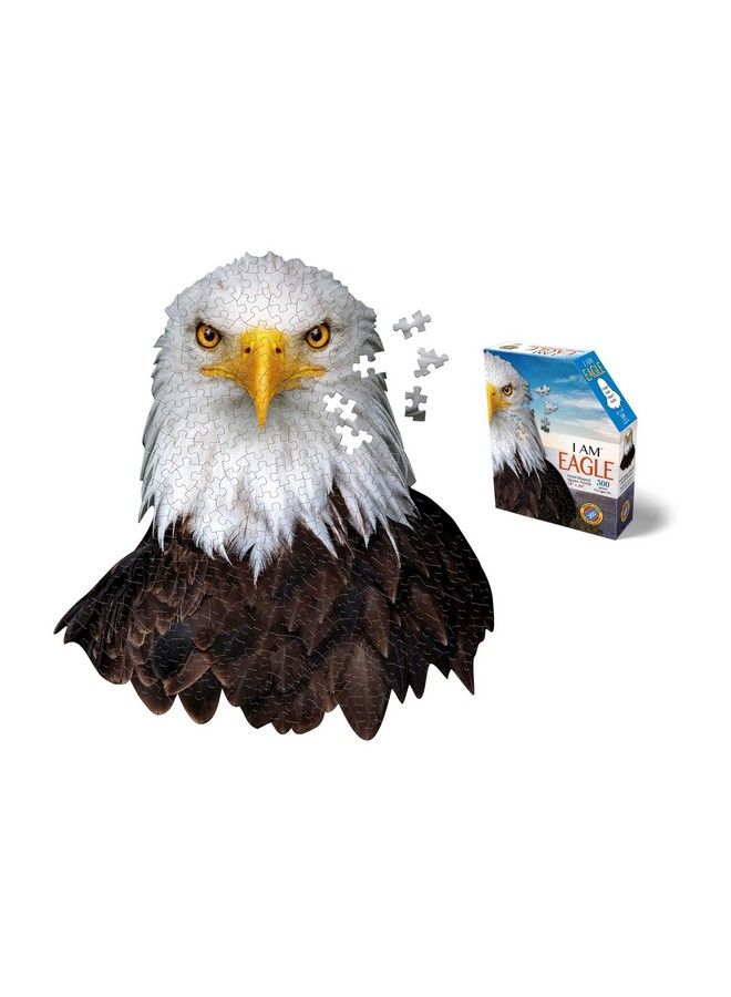 Madd Capp Eagle 300 Piece Jigsaw Puzzle For Ages 10 And Up 6013 Unique Shaped Border Challenging Random Cut Deluxe Five Sided Box Fits On Bookshelf Includes Educational Madd Capp Fun Facts