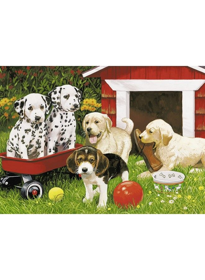Puppy Party 60 Piece Jigsaw Puzzle For Kids Every Piece Is Unique Pieces Fit Together Perfectly