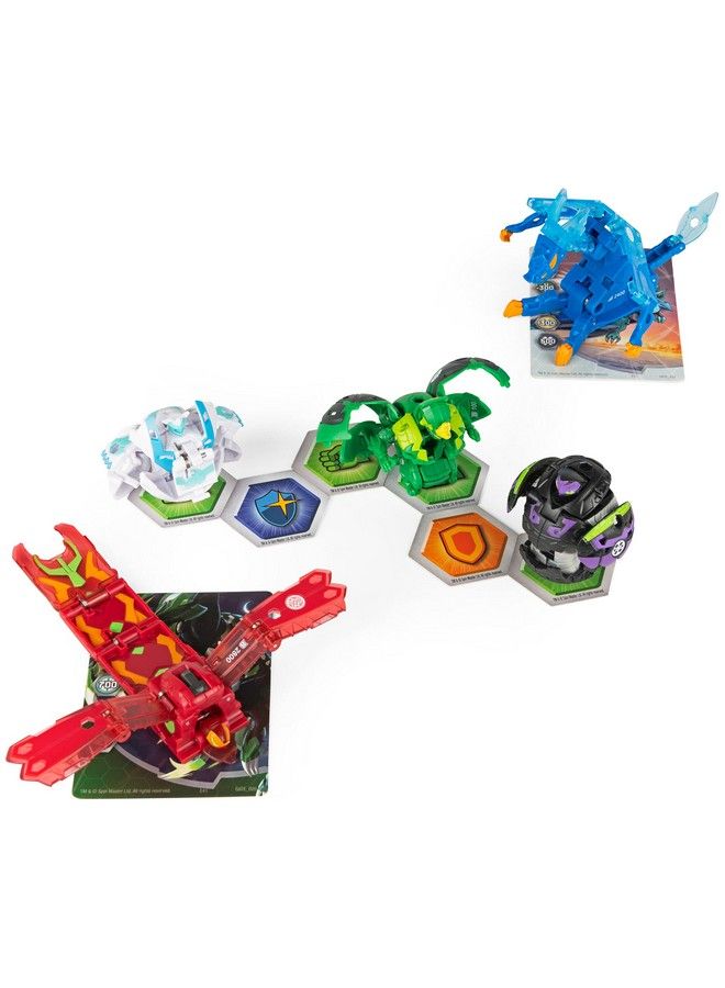 Geogan Brawler 5 Pack Exclusive Hyenix And Insectra Geogan And 3 Collectible Action Figures