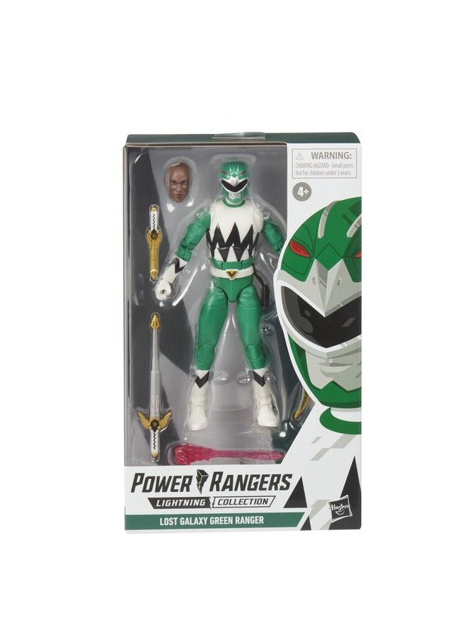 Lightning Collection Lost Galaxy Green Ranger 6 Inch Premium Collectible Action Figure Toy With Accessories Kids Ages 4 And Up