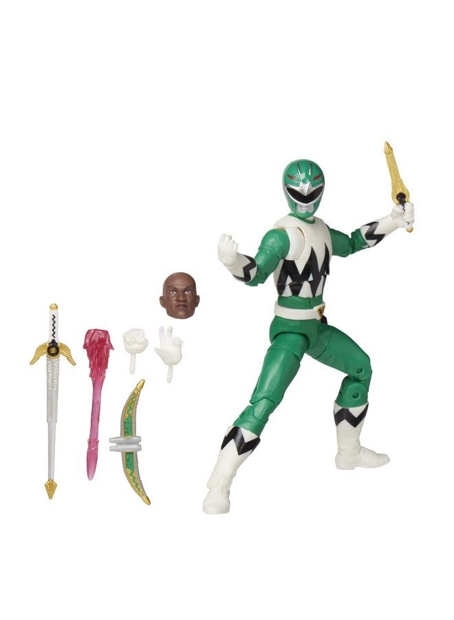 Lightning Collection Lost Galaxy Green Ranger 6 Inch Premium Collectible Action Figure Toy With Accessories Kids Ages 4 And Up