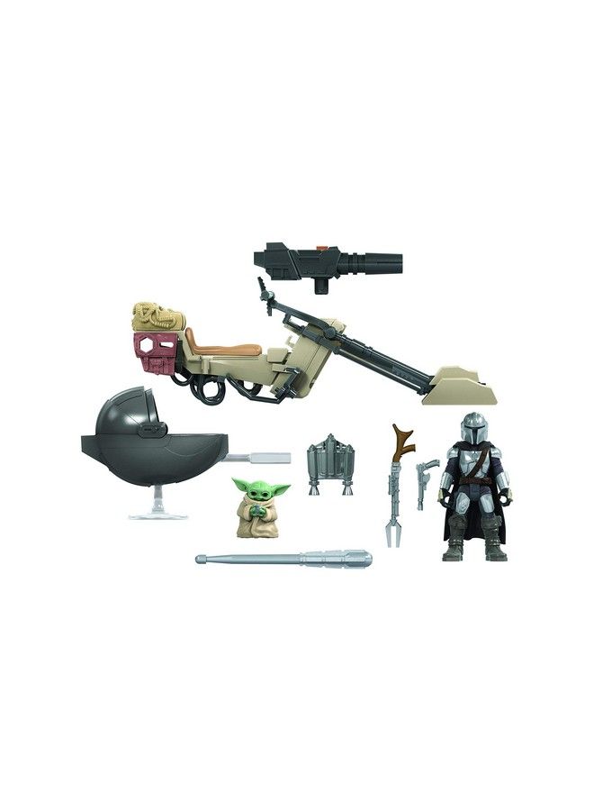 Mission Fleet Expedition Class The Mandalorian The Child Battle For The Bounty 2.5 Inch Scale Figures And Vehicle Kids Ages 4 And Up Multicolored (E96805X0)