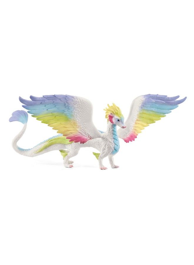 Bayala Mythical Creatures Toys For Kids Rainbow Dragon Figurine With Movable Wings Ages 5+