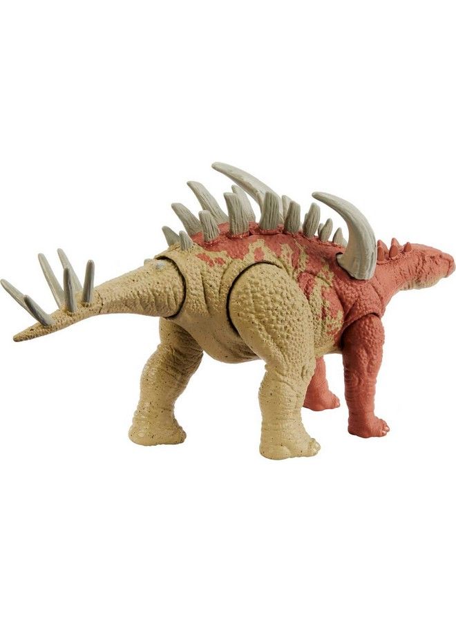 Jurassic World Strike Attack Dinosaur Toy Gigantspinosaurus With Movable Joints & Single Strike Action Physical & Digital Play