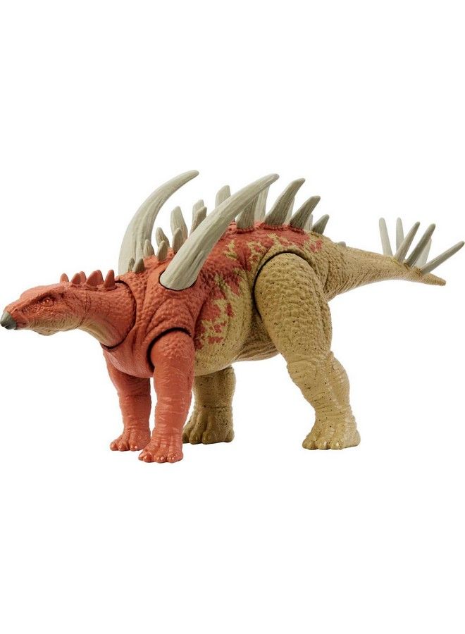 Jurassic World Strike Attack Dinosaur Toy Gigantspinosaurus With Movable Joints & Single Strike Action Physical & Digital Play