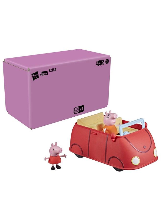 Peppa’S Adventures Peppa’S Family Red Car Preschool Toy Speech And Sound Effects Includes 2 Figures For Ages 3 And Up