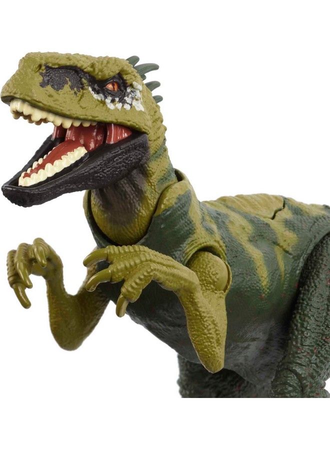 Jurassic World Strike Attack Dinosaur Toy Atrociraptor With Movable Joints & Single Strike Action Physical & Digital Play