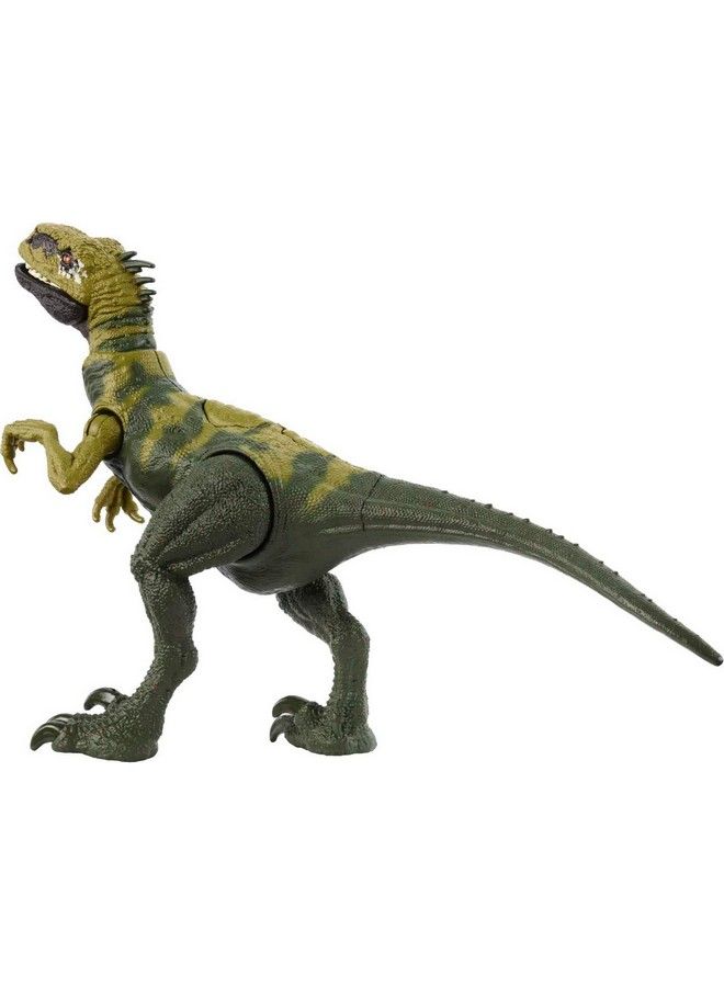 Jurassic World Strike Attack Dinosaur Toy Atrociraptor With Movable Joints & Single Strike Action Physical & Digital Play