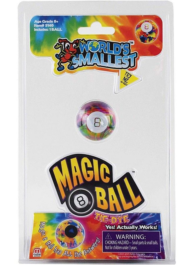 World'S Smallest Magic 8 Ball Tie Dye Multi Model:5140