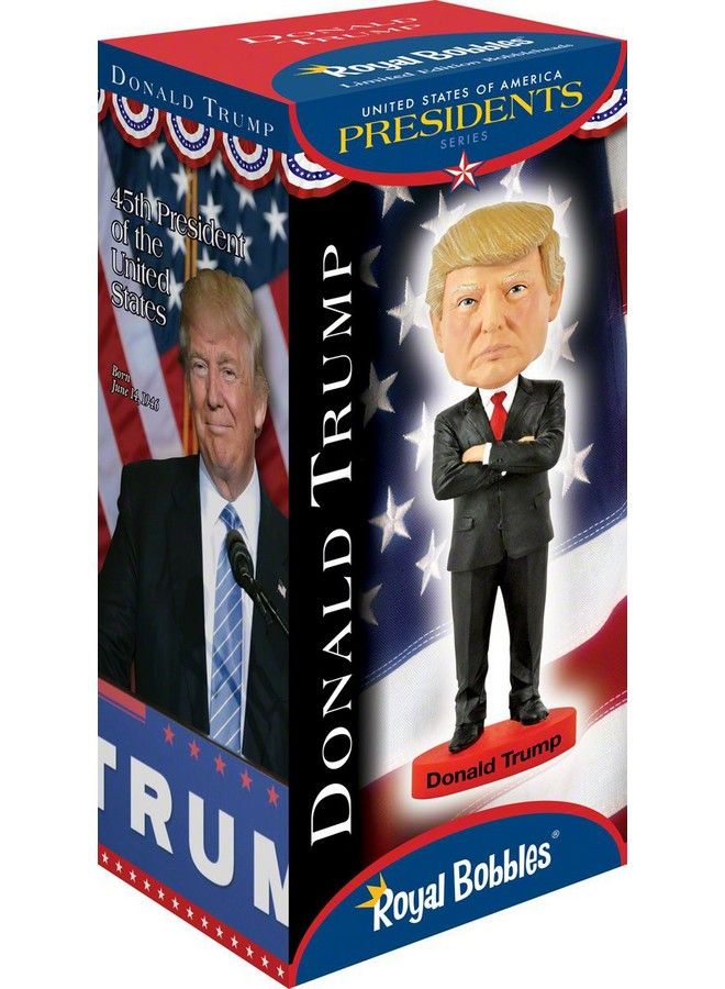 Donald Trump Bobblehead Premium Polyresin Lifelike Figure Unique Serial Number Exquisite Detail