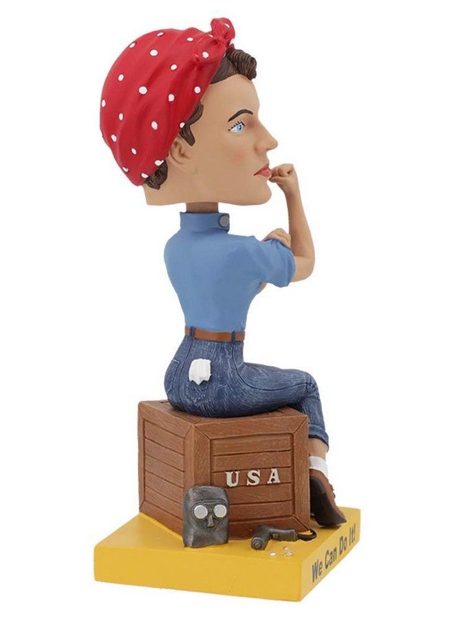 Rosie The Riveter Bobblehead Premium Polyresin Lifelike Figure Unique Serial Number Exquisite Detail