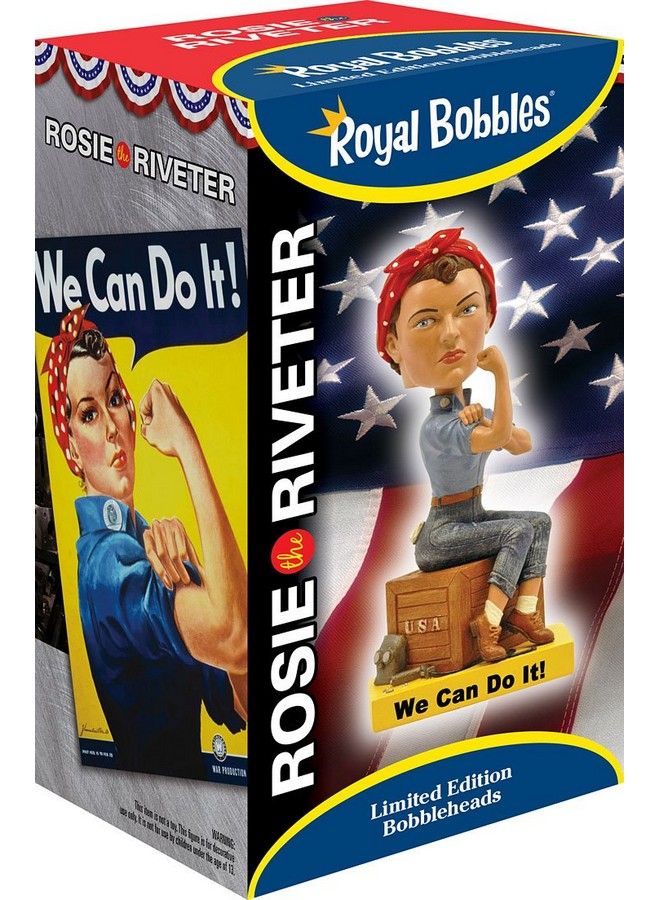 Rosie The Riveter Bobblehead Premium Polyresin Lifelike Figure Unique Serial Number Exquisite Detail