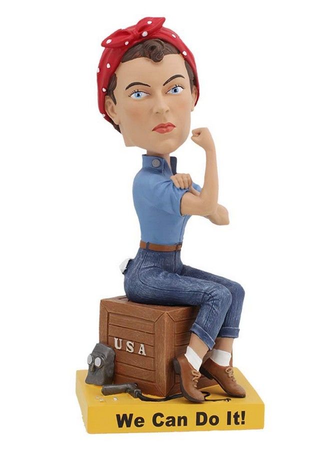 Rosie The Riveter Bobblehead Premium Polyresin Lifelike Figure Unique Serial Number Exquisite Detail