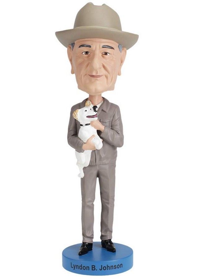 Lyndon B. Johnson Bobblehead Premium Polyresin Lifelike Figure Unique Serial Number Exquisite Detail