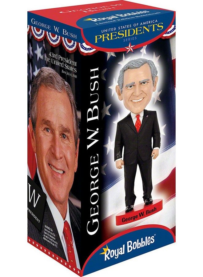 George W. Bush Bobblehead Premium Polyresin Lifelike Figure Unique Serial Number Exquisite Detail