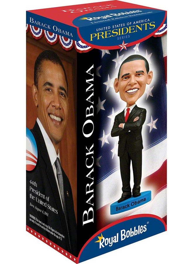 Barack Obama Bobblehead Premium Polyresin Lifelike Figure Unique Serial Number Exquisite Detail