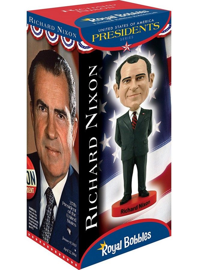 Richard Nixon Bobblehead Premium Polyresin Lifelike Figure Unique Serial Number Exquisite Detail