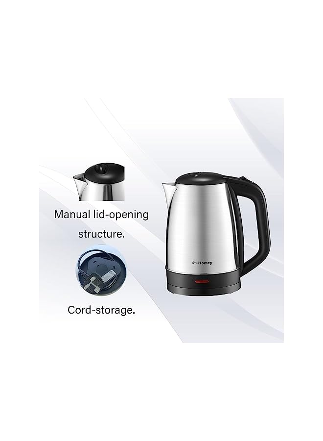 Electric Hot Water Kettle: Rapid Boiling, 1.7L Capacity, Boil Dry Protection - Indulge in the Convenience of Instant Hot Water